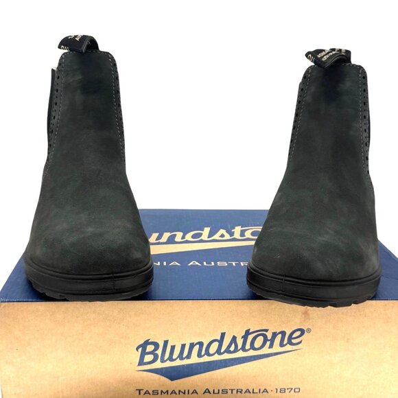 Blundstone Original 1630 Leather High Top Chelsea Boots Rustic Black 3.5 UK NEW - Picture 6 of 10